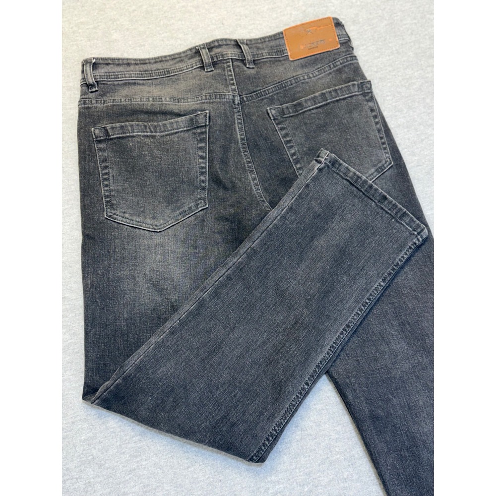 Hackett London Tailored Fit Black Straight Leg Jeans Mens Size 34 Gray Denim